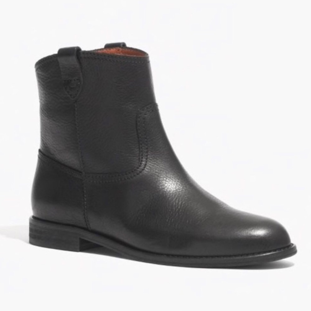 Madewell Otis Black Leather Boots SZ 8.5